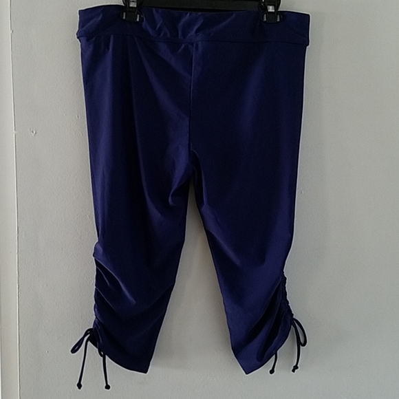 Zesica Blue Drawstring-Accent Rashguard Bottoms - Picture 5 of 7